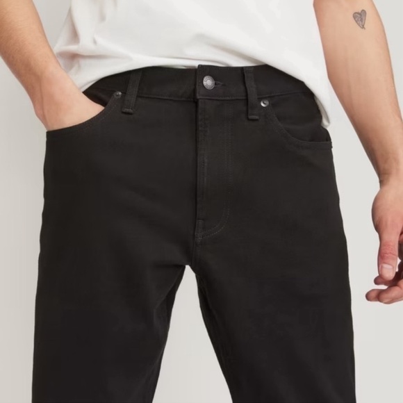 NEW EVERLANE The Slim 4-Way Stretch Organic Jean | Uniform in Black Size 35 x 28 - Picture 3 of 7